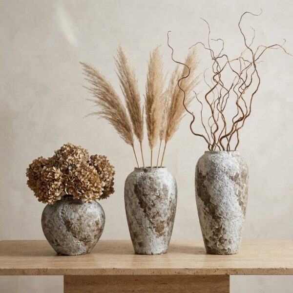 kiyo_CERAMIC_RUSTIC_CIRCULAR_VASES Ceramic Rustic Circular Vases