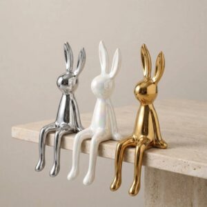 Emile Ceramic Rabbit Sculpture