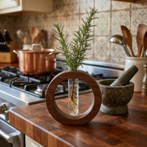 Alba Wooden Plant Propagation Vase