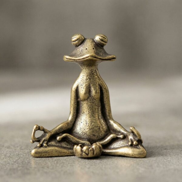 kiyo_ZEN_INCENSE_FROG Zen Brass Incense Frog